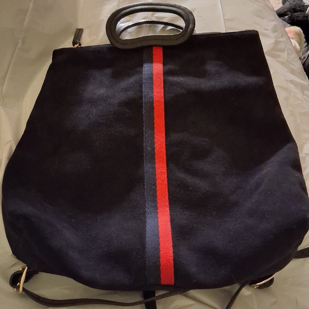 Clair V. Marcelle Suede Tote Backpack
